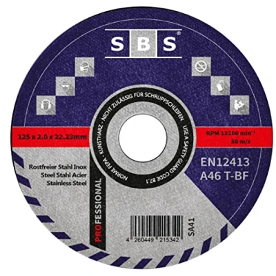 Abbildung von 25 Stück SBS Trennscheiben 125 x 2,0mm INOX Flexscheibe