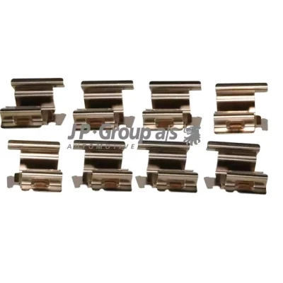 Abbildung von JP GROUP 1163750310 Zubehörsatz, Scheibenbremsbelag FIAT: Grande Punto Hatchback, III Panda II VOLKSWAGEN: Golf 6, Caddy 3