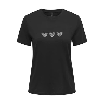 Abbildung von ONLY Damen Onlariana Life S/S O Neck Box Top JRS, Black, Small