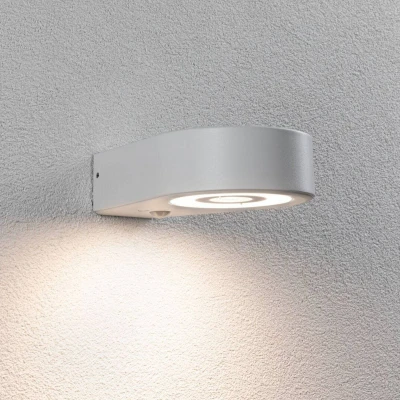 Abbildung von Paulmann 94867 LED Außenwandleuchte Silma Bewegungsmelder IP44 65x186mm 3000K 5,5 / 1x0,7W 600lm 230V Weiß Aluminium
