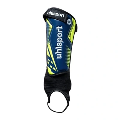 Abbildung von uhlsport Tibia Plate Pro, Unisex Jugend Fußball Schienbeinschoner, Azul Marino/Amarillo Fluo, L