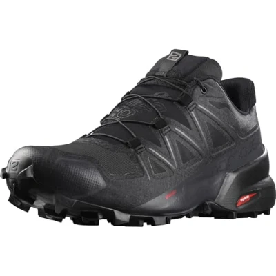 Abbildung von Salomon Speedcross 5 Gore Tex Damen Trail Running Wasserdichte Schuhe, Wetterschutz, Aggressiver Grip, Präzise Passform, Black, 39 1/3