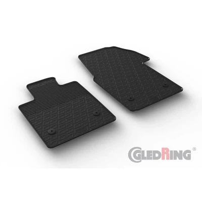 Abbildung von Gledring 0890 Fußmattensatz Gummi 2 schwarz 750mm 550mm
