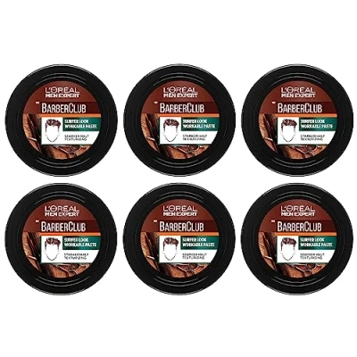 Abbildung von L&#039;Oréal Paris Men Expert Barber Club Surfer Look Workable Paste, 6er Pack (6 x 75 ml)