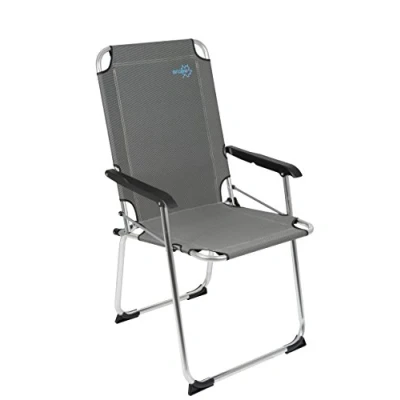 Abbildung von Bo Camp Copa Rio Comfort XL Alu Klappstuhl Campingstuhl Angelstuhl Gartensessel Strandstuhl 4 Farben beige