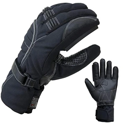 Abbildung von PROANTI Winter Regen Motorradhandschuhe Motorrad Handschuhe mit Visierwischer (L)
