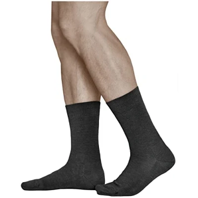 Abbildung von vitsocks Herren Wollsocken MERINO WOLLE Business Socken (3 PAAR) Winter Herrensocken Wool Socks, schwarz, 47 50