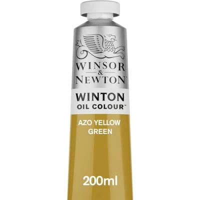 Abbildung von Winsor &amp; Newton 1437280 Winton, feine hochwertige Ölfarbe 200ml Tube mit gleichmäßiger Konsistenz, lichtbeständig, hohe Deckkraft, reich an Farbpigmenten Azo Gelb Grün