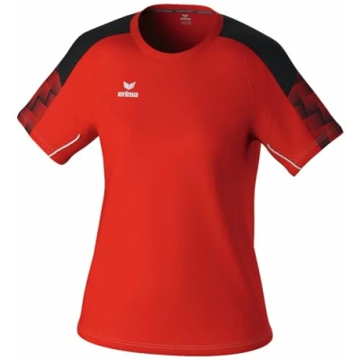 Abbildung von Erima Damen EVO Star leichtes T Shirt (1082412), rot/schwarz, 38