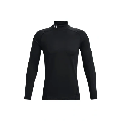 Abbildung von Under Armour Fitted MOCK Langarmshirt, Herren, Größe: XXL, Schwarz