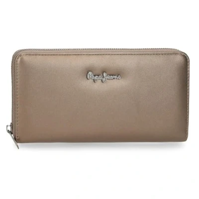 Abbildung von Pepe Jeans Ruby Geldbörse mit Kartenfach, Beige, 19,5 x 10 2 cm, Polyester und PU, 0,39 l, von Joumma Bags, Talla única, Brieftasche Kartenfächern
