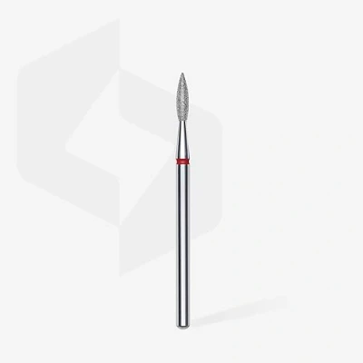 Abbildung von STALEKS PRO DIAMANT BIT SCHARFE FLAMME (ROTER RING) I AUFSATZ FÜR NAGELFRÄSER SCHLEIFAUFSATZ ELEKTRISCHE SCHLEIFGERÄTE NAIL DRILL APPARATIVE MANIKÜRE UND PEDIKÜRE (FA11R021/8)