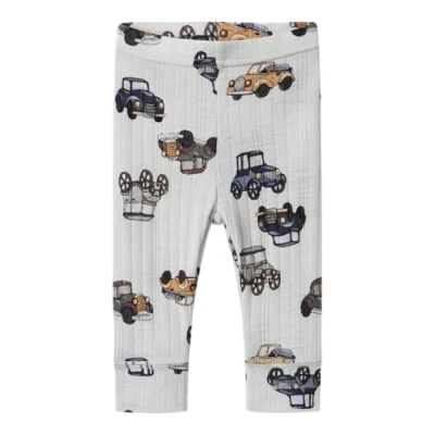 Abbildung von Name it Nbmwang Needle Longjohn Unisex Leggings Hosen für Kinder, Größe: 62, Gray dawn
