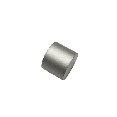 Abbildung von GARDINIA Endstück, 2 x Endkappe, Metall,Silber, für Gardinentechnik Ø 19 mm