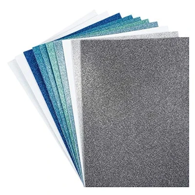 Abbildung von Ideen mit Herz Moosgummi Platten Glitzer selbstklebend DIN A4 2mm 10 Bogen Bastelschaumstoff, EVA ideal zum Basteln