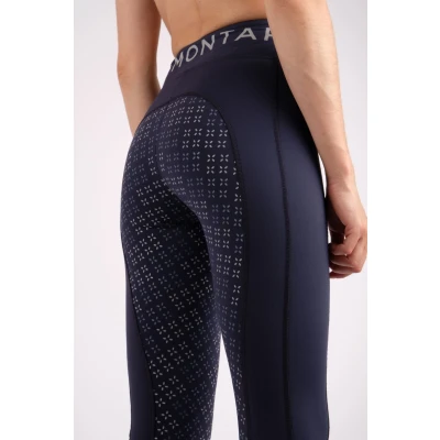 Abbildung von Montar Reitleggings Selena Pull On Junior Full Grip Navy 140