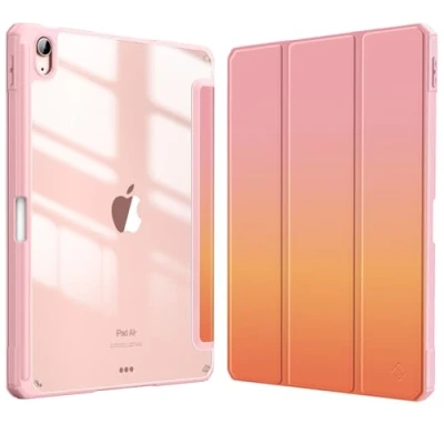 Abbildung von Fintie Hybrid Hülle für iPad Air 11 Zoll (M2) 2024, 5 2022, 4 2020 10.9 mit Stifthalter Stoßfeste Schutzhülle transparenter Hartschale auf der Rückseite,Sonnenuntergang