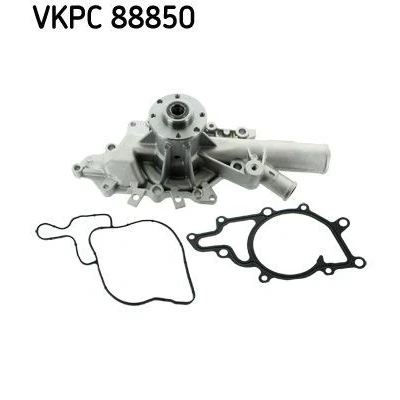 Abbildung von SKF VKPC 88850 Wasserpumpe mit Dichtungen Stahlblech für Keilrippenriementrieb MERCEDES BENZ: Sprinter 3 T Platform/Chassis, Minibus
