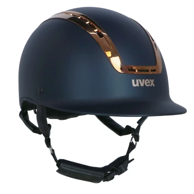 Abbildung von Uvex Reithelm Suxxeed Chrome Matt Navy/Coral 54 55cm