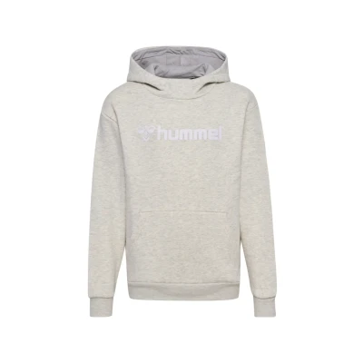Abbildung von hummel Unisex Kinder Hmlmover Cotton Hoodie Kids Sweatshirt, Egret Melange, 128 EU