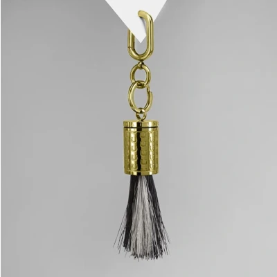 Abbildung von Ponytail&amp;Co Haken Pferdehaar Hufeisen Motiv Gold XL