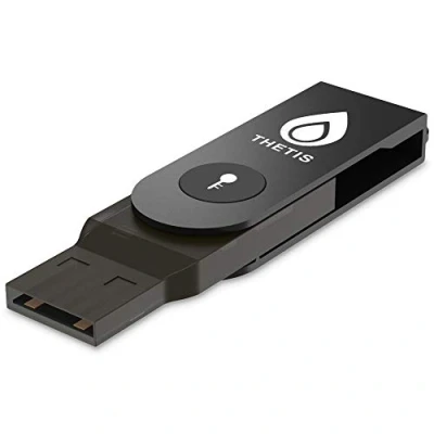 Abbildung von FIDO2 Security Key, Thetis Sicherheitsschlüssel [Faltbares] Zwei Faktor Authentifizierung USB (Typ A) für zusätzlichen Schutz in Windows/Linux/Mac OS, Gmail, Facebook, Dropbox, SalesForce, GitHub