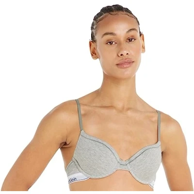 Abbildung von Calvin Klein Underwear Modern Tshirt BH, Damen, Größe: 70A, Grey heather
