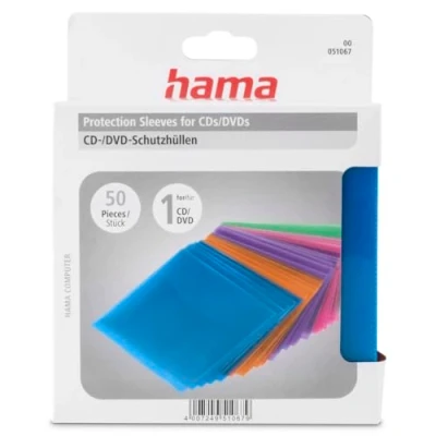 Abbildung von Hama CD Hülle »CD /DVD Schutzhüllen 50, Farbig«