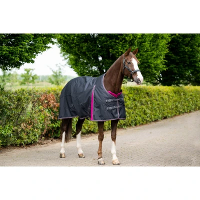 Abbildung von HB Ruitersport Winterdecke Showtime 300g Dark grey/Raspberry 185