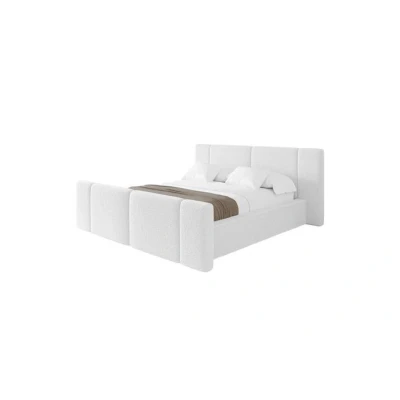 Abbildung von Altdecor Polsterbett Rivo-Z 120x200 Weiß Mit Bettkasten RIVO-ZM-Z-066
