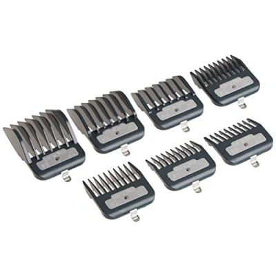 Abbildung von ERIUAES Andis Master Series Premium Metal Hair Clipper Attachment Comb 7 Piece Set, 33645