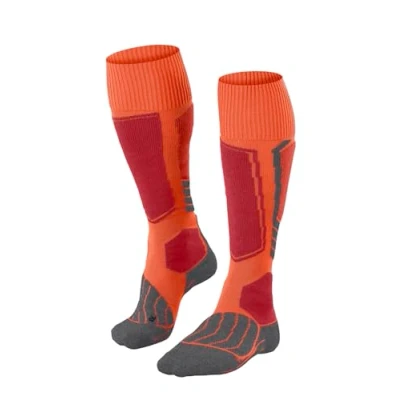 Abbildung von FALKE Herren Skisocken SK1 Comfort M KH Wolle Funktionsmaterial warm dick 1 Paar, Orange (Flash 8288), 39 41