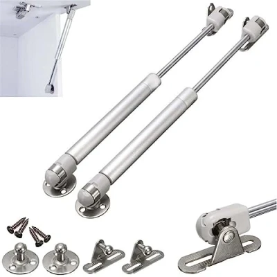 Abbildung von 2x oder 4x Gasfeder Gasdruckfeder für Klappen Möbel Gasdruck Dämpfer Türen &amp; Schränke mit 100 Nm (10kg Druckkraft) (2er Set)