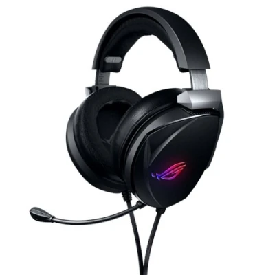 Abbildung von ASUS ROG Theta 7.1 USB C Gaming Headset (7.1 Surround Sound, KI Geräuschunterdrückung, PC, PS4, Nintendo Switch, Aura RGB), Schwarz