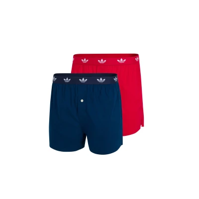 Abbildung von adidas Originals 2 PACK Boxershorts, Herren, Größe: 49 51, Blau rot