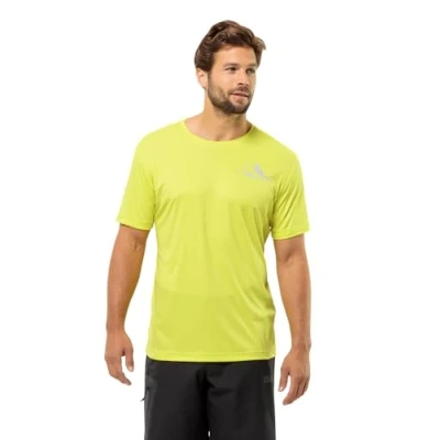 Abbildung von Jack Wolfskin PEAK Graphic Sport Tshirt, Herren, Größe: Medium, Firefly
