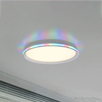 Abbildung von JUST LIGHT Deckenleuchte »GALACTICA«, 2 flammig, Leuchtmittel LED Board fest integriert, CCT über Fernbedienung, RGB Rainbow, dimmbar Fernbedienung