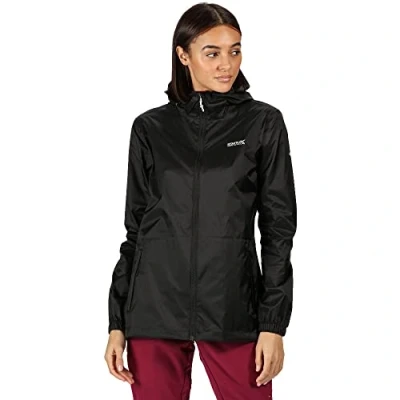 Abbildung von Regatta Damen Pack it III wasserdichte Shell Jacke, schwarz, 4XL (Herstellergröße: 24), RWW305, 5xl