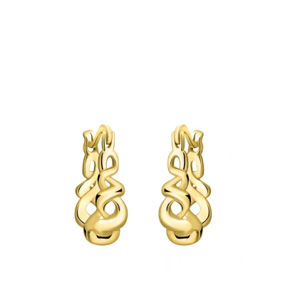 Abbildung von SOFIA MILANI Damen Ohrringe 925 Silber vergoldet/golden Geometrie Ohrhänger E2480