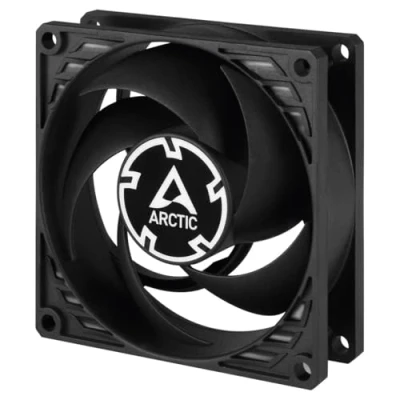 Abbildung von ARCTIC P8 PWM PST CO PC Lüfter, 80 mm Gehäuselüfter optimiert für statischen Druck und Dauerbetrieb, 200 3000 RPM via geregelt Schwarz