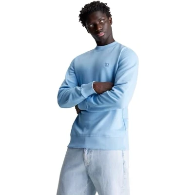 Abbildung von Calvin Klein Jeans Badge CREW NECK Unisex Sweatshirt, Größe: Small, Dusk blue