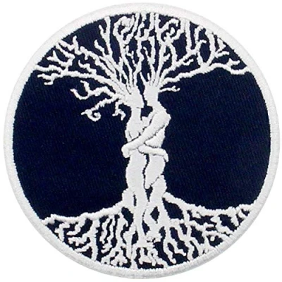 Abbildung von Aufnäher, bestickt, Design: Der Baum des Lebens, Keltische Liebe für immer, zum Aufbügeln oder Aufnähen