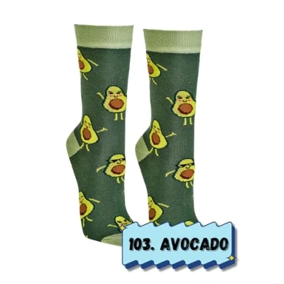 Abbildung von Damen Jungen Herren Spaßsocken (2 Paar) 36 41 Avocado