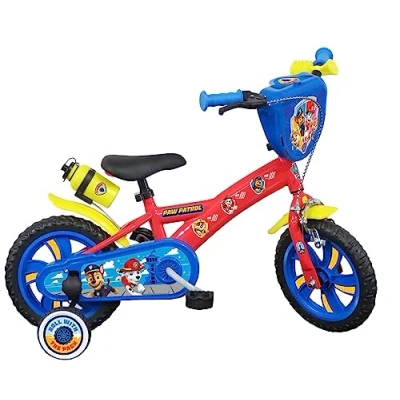 Abbildung von Vélo ATLAS Jungen 12 Zoll Paw Patrol Fahrrad mit 1 Bremse, rot, 12&#039;&#039;