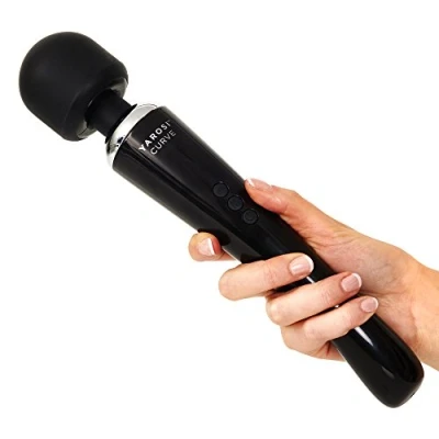 Abbildung von Yarosi Curve Massagegerät Massagestab mit 8 leistungsstarken Geschwindigkeiten und 20 Mustern Starker Vibrator für Muskelschmerzen Sporterholung Schwarz