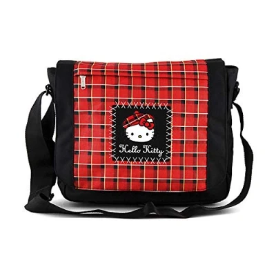 Abbildung von Target Shoulder Bag Hello Kitty Umhängetasche, 36 cm, Schwarz (Nero)