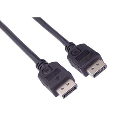 Abbildung von PremiumCord DisplayPort Verbindungskabel M/M 2 m, auf Kabel, 10,8Gbps, Video bis zu 3840x2160@30Hz, 2560x1600, 2K@60Hz, FULL HD 1080p, HDCP 2.2, schwarz