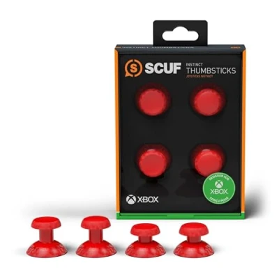 Abbildung von SCUF Controller für Xbox One, OUKELEE Game Controller, Dual Vibration Joystick Ergonomie Gamepad mit 3.5mm Audio Jack Joypad X091 504 601 01 009 NA Rot