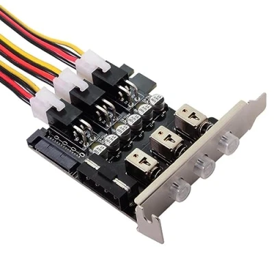 Abbildung von chenyang CY 3 Wege Festplatte Intelligentes Steuerungsverwaltungssystem HDD SSD Netzschalter mit Low Profile Halterung