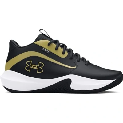 Abbildung von Under Armour Unisex UA Lockdown 7 Basketball Schuhe, Black/Black/Metallic Gold, 49.5 EU